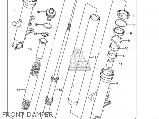FRONT DAMPER - SV1000S 2006 (K6) USA (E03)