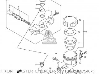 FRONT MASTER CYLINDER (SV1000SK6/SK7) - SV1000S 2006 (K6) USA (E03)