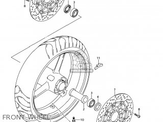 FRONT WHEEL - SV1000S 2006 (K6) USA (E03)