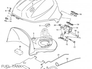 FUEL TANK - SV1000S 2006 (K6) USA (E03)