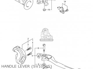 HANDLE LEVER (SV1000S) - SV1000S 2006 (K6) USA (E03)