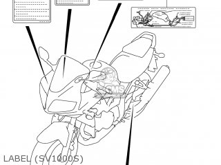 LABEL (SV1000S) - SV1000S 2006 (K6) USA (E03)
