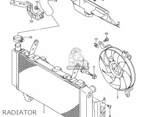 RADIATOR - SV1000S 2006 (K6) USA (E03)