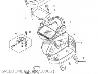 SPEEDOMETER (SV1000S) - SV1000S 2006 (K6) USA (E03)
