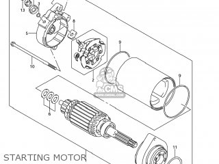 STARTING MOTOR - SV1000S 2006 (K6) USA (E03)