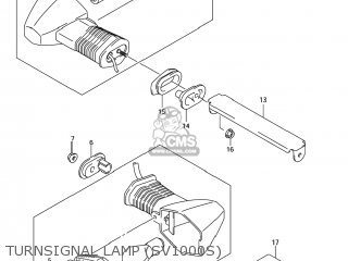 TURNSIGNAL LAMP (SV1000S) - SV1000S 2006 (K6) USA (E03)