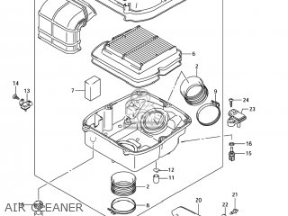 AIR CLEANER - SV1000S 2007 (K7) USA (E03)