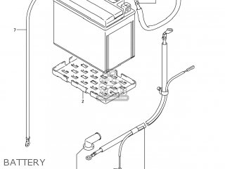 BATTERY - SV1000S 2007 (K7) USA (E03)