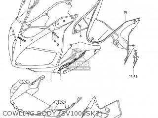 COWLING BODY (SV1000SK7) - SV1000S 2007 (K7) USA (E03)