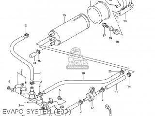 EVAPO SYSTEM (E33) - SV1000S 2007 (K7) USA (E03)