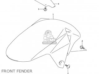 FRONT FENDER - SV1000S 2007 (K7) USA (E03)