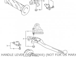 HANDLE LEVER (SV1000K6) (NOT FOR US MARKET) - SV1000S 2007 (K7) USA (E03)