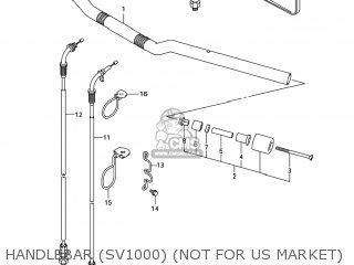 HANDLEBAR (SV1000) (NOT FOR US MARKET) - SV1000S 2007 (K7) USA (E03)
