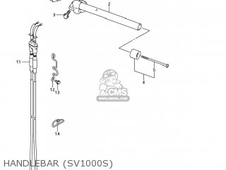 HANDLEBAR (SV1000S) - SV1000S 2007 (K7) USA (E03)