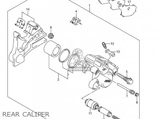 REAR CALIPER - SV1000S 2007 (K7) USA (E03)