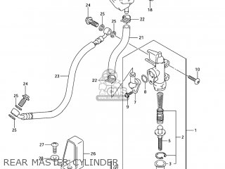 REAR MASTER CYLINDER - SV1000S 2007 (K7) USA (E03)