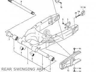 REAR SWINGING ARM - SV1000S 2007 (K7) USA (E03)