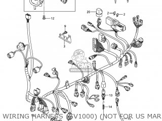 WIRING HARNESS (SV1000) (NOT FOR US MARKET) - SV1000S 2007 (K7) USA (E03)