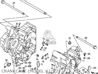 CRANKCASE (MODEL K1/K2) - SV650 1999 (X) USA (E03)