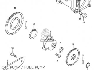 OIL PUMP / FUEL PUMP - SV650 1999 (X) USA (E03)