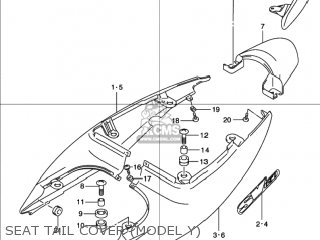 SEAT TAIL COVER (MODEL Y) - SV650 1999 (X) USA (E03)