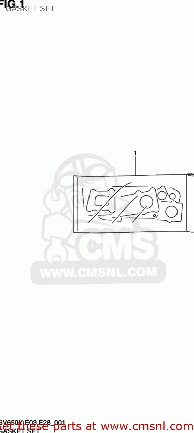 GASKET SET SV650 2000 (Y) USA (E03)