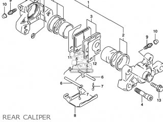 REAR CALIPER - SV650 2000 (Y) USA (E03)