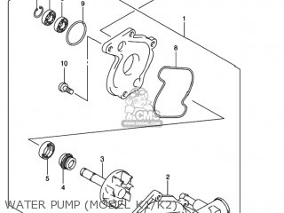 WATER PUMP (MODEL K1/K2) - SV650 2000 (Y) USA (E03)