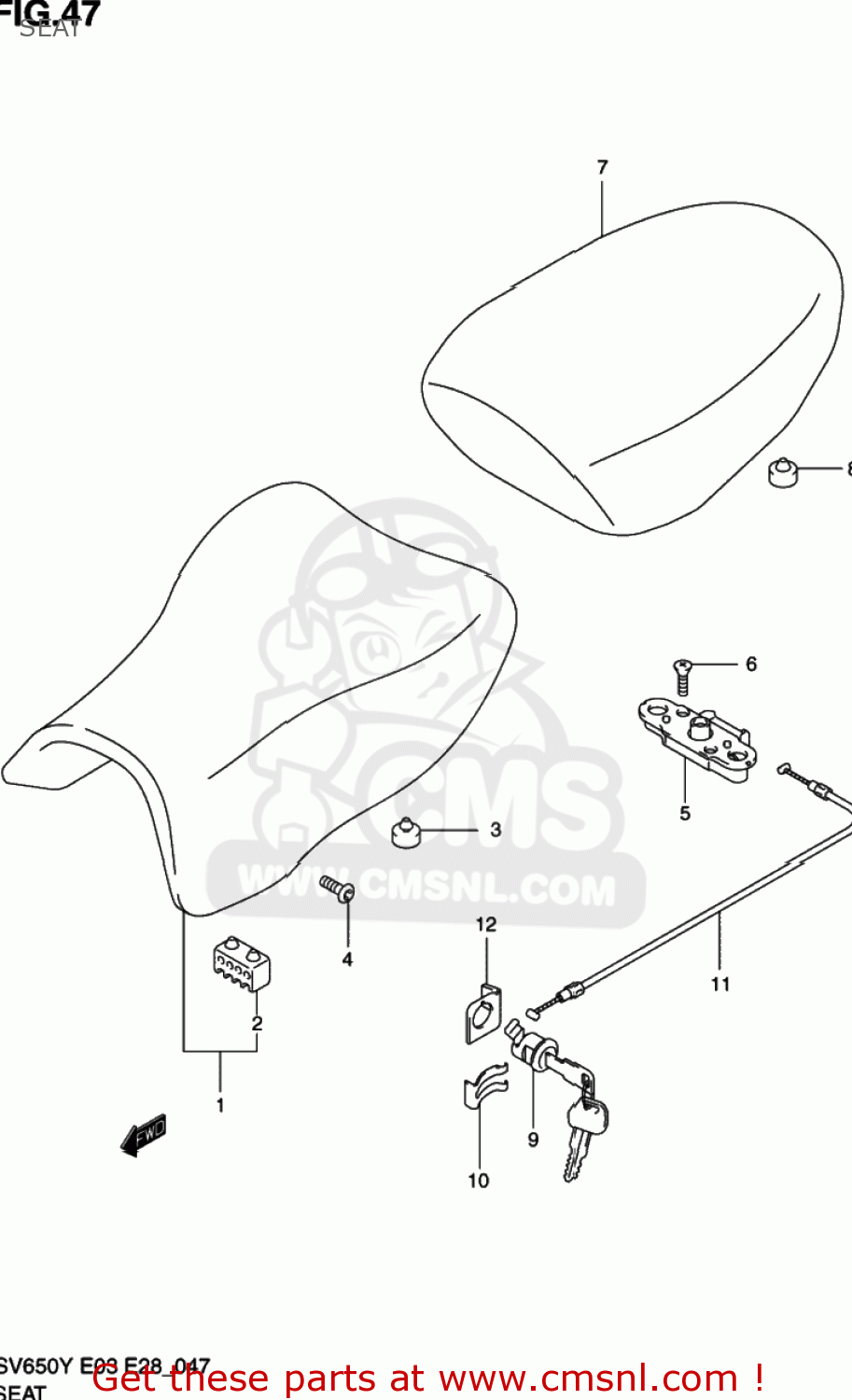SEAT SV650 2001 (K1) USA (E03)