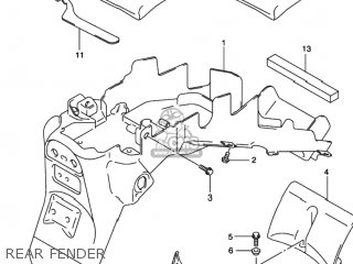 REAR FENDER - SV650 2001 (K1) USA (E03)