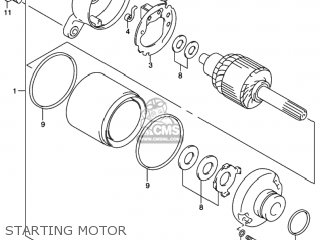 STARTING MOTOR - SV650 2001 (K1) USA (E03)