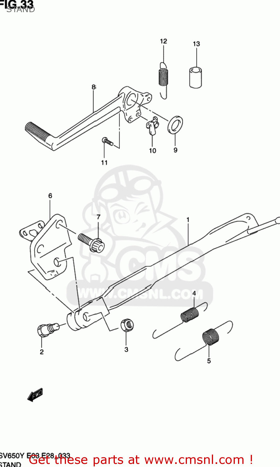 STAND SV650 2002 (K2) USA (E03)