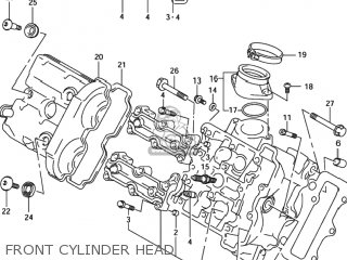 FRONT CYLINDER HEAD - SV650 2002 (K2) USA (E03)