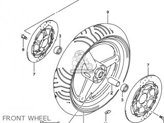 FRONT WHEEL - SV650 2002 (K2) USA (E03)