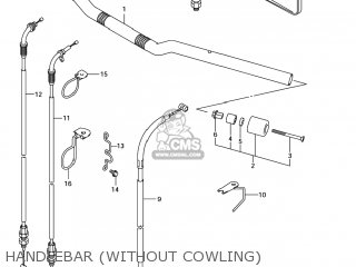 HANDLEBAR (WITHOUT COWLING) - SV650 2003 (K3) USA (E03)