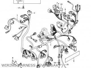 WIRING HARNESS (SV650SAK7) - SV650 2003 (K3) USA (E03)