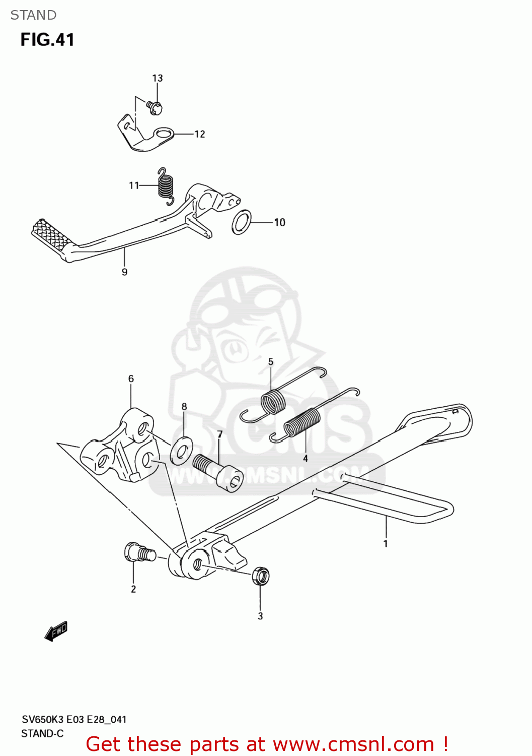 STAND SV650 2004 (K4) USA (E03)