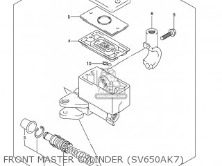 FRONT MASTER CYLINDER (SV650AK7) - SV650 2004 (K4) USA (E03)