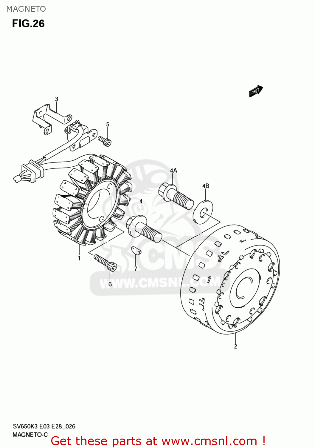 MAGNETO SV650 2005 (K5) USA (E03)