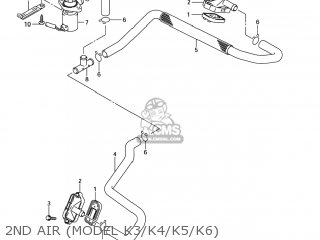 2ND AIR (MODEL K3/K4/K5/K6) - SV650 2005 (K5) USA (E03)