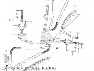CAM CHAIN (MODEL K3/K4) - SV650 2005 (K5) USA (E03)