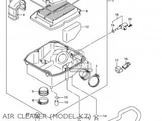 AIR CLEANER (MODEL K7) - SV650 2006 (K6) USA (E03)