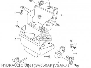 HYDRAULIC UNIT(SV650AK7/SAK7) - SV650 2006 (K6) USA (E03)