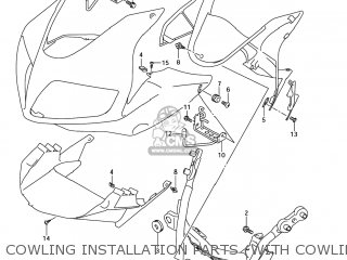 COWLING INSTALLATION PARTS (WITH COWLING) - SV650 2007 (K7) USA (E03)