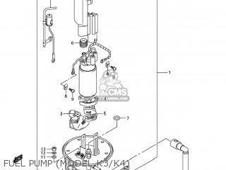 FUEL PUMP (MODEL K3/K4) - SV650 2007 (K7) USA (E03)