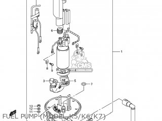 FUEL PUMP (MODEL K5/K6/K7) - SV650 2007 (K7) USA (E03)