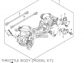 THROTTLE BODY (MODEL K7) - SV650 2007 (K7) USA (E03)