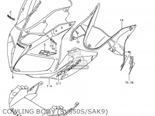 COWLING BODY (SV650S/SAK9) - SV650 2008 (K8) USA (E03)
