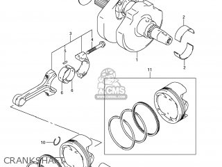 CRANKSHAFT - SV650 2008 (K8) USA (E03)