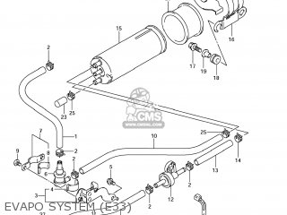 EVAPO SYSTEM (E33) - SV650 2008 (K8) USA (E03)